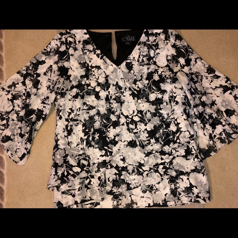 Alex Evenings Blouse size XL